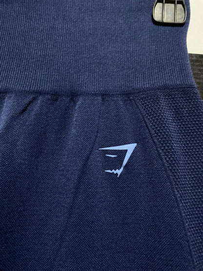 GYMSHARK |XS| WAIST 24| B3| WOMEN'S HIGH-WAISTED SEAMLESS PERFORMANCE LEGGINGS - NAVY BLUE