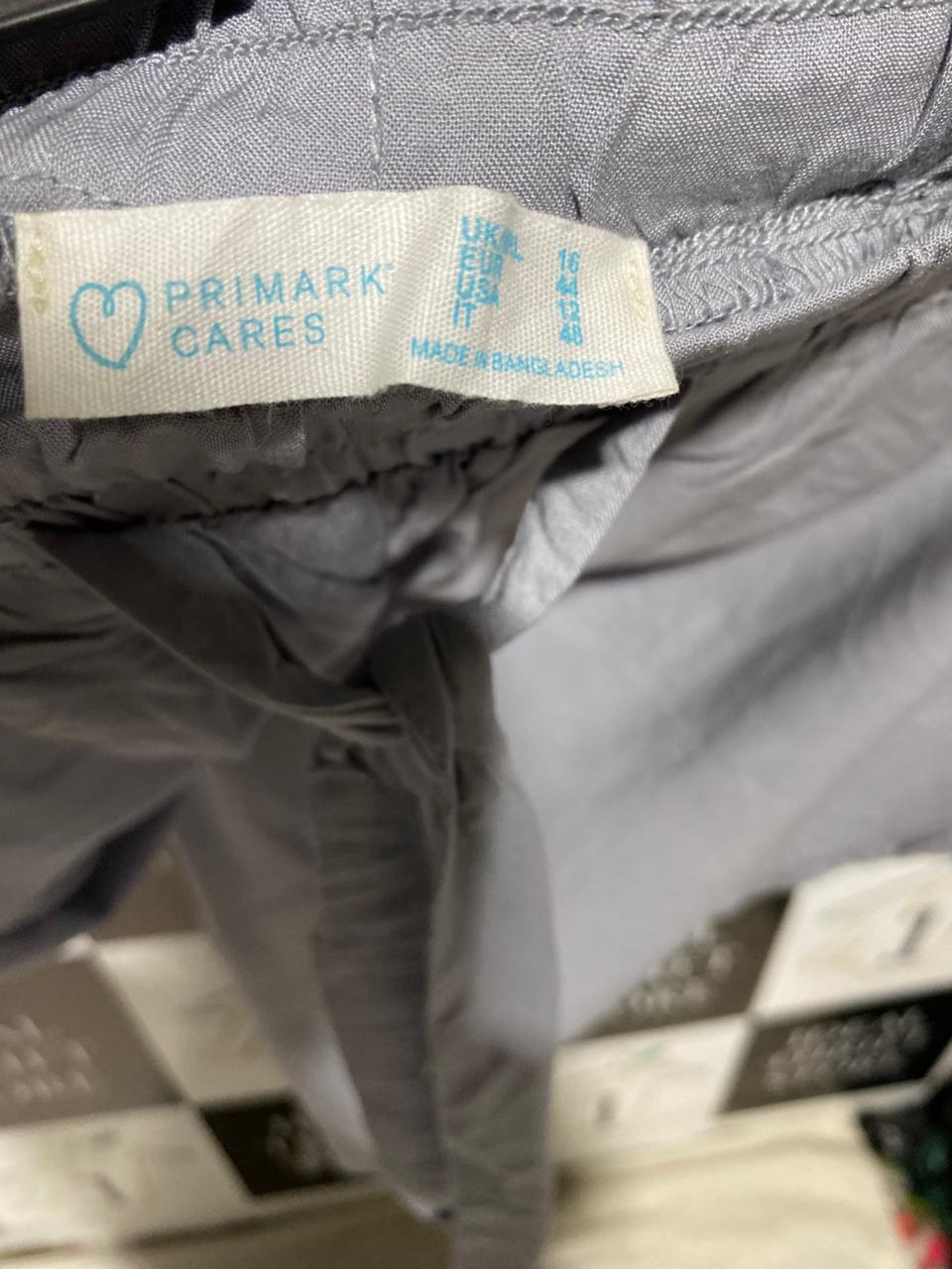 PRIMARK |XL| WAIST 34| B3| WOMEN'S LIGHTWEIGHT GREY LOUNGE PANTS WITH DRAWSTRING WAIST