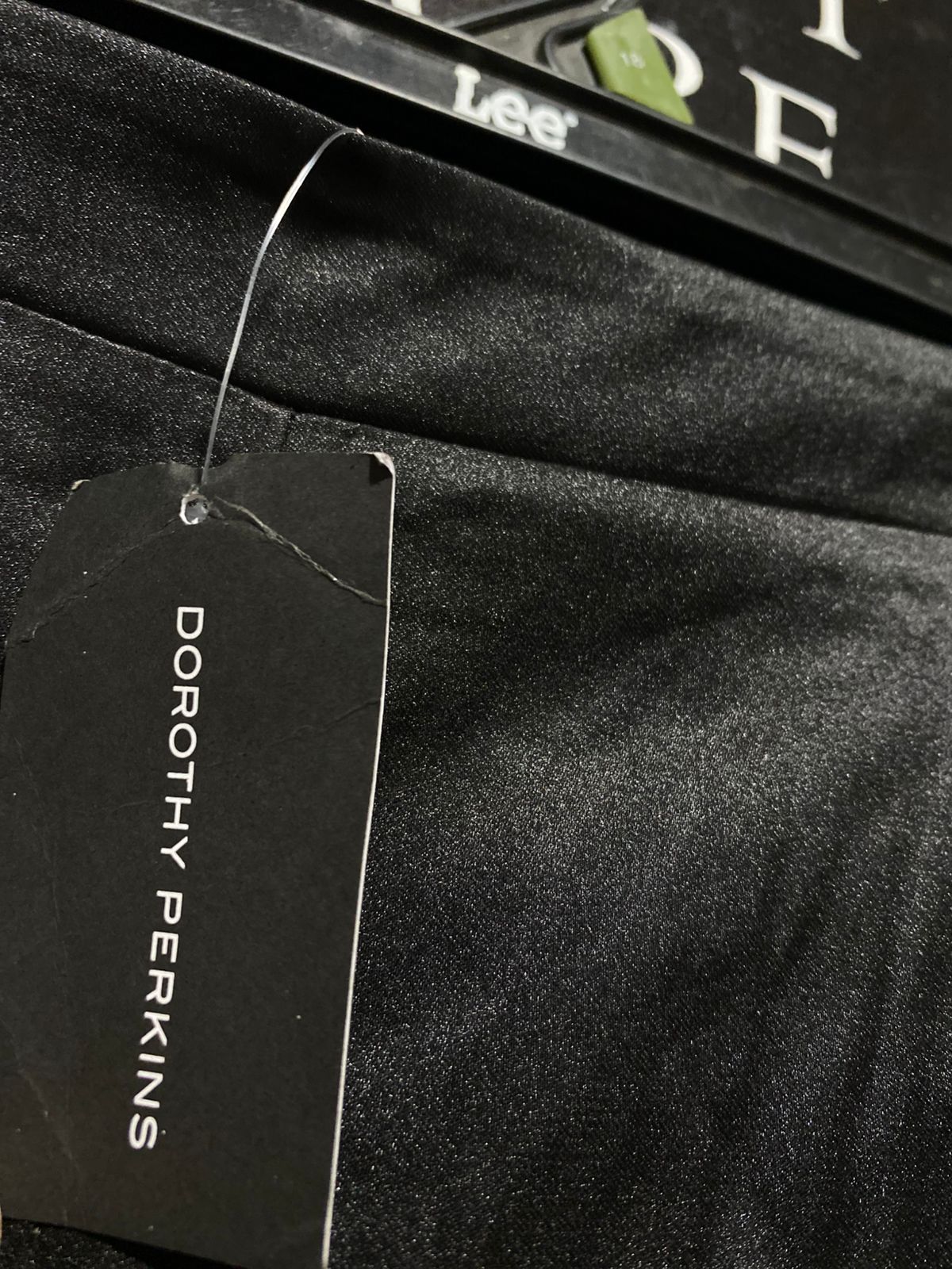 DOROTHY PERKINS |XXL| WAIST 36| WOMEN'S LUXURIOUS BLACK SATIN WIDE-LEG TROUSERS