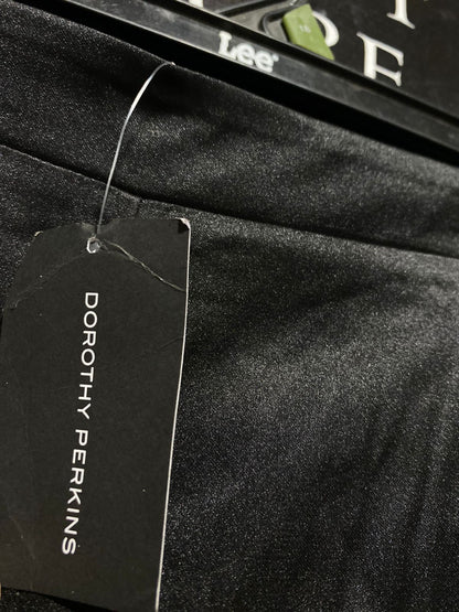 DOROTHY PERKINS |XXL| WAIST 36| WOMEN'S LUXURIOUS BLACK SATIN WIDE-LEG TROUSERS