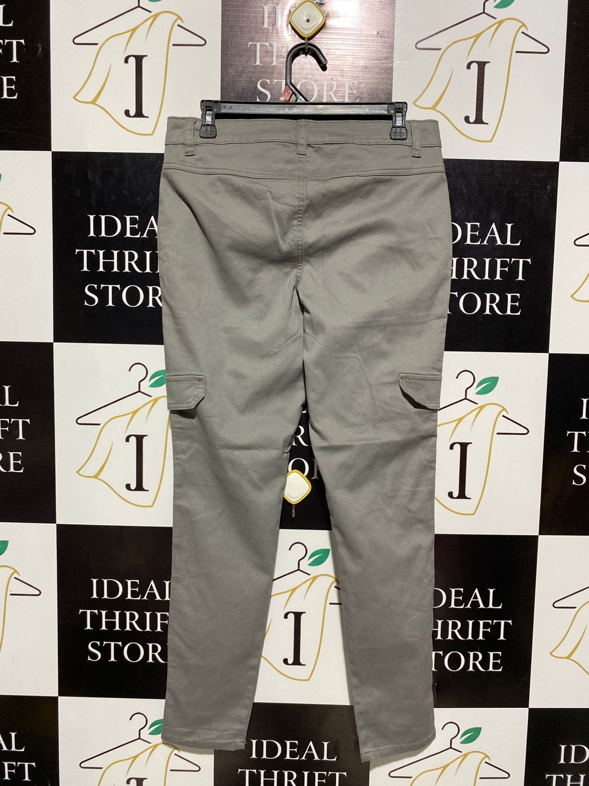 GEORGE |XL| WAIST 32| B3| WOMEN'S UTILITY CARGO PANTS - OLIVE GREEN