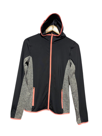 H&M |M| BUST 17| B4| WOMEN'S ACTIVEWEAR COLOR-BLOCK ZIP-UP HOODIE JACKET