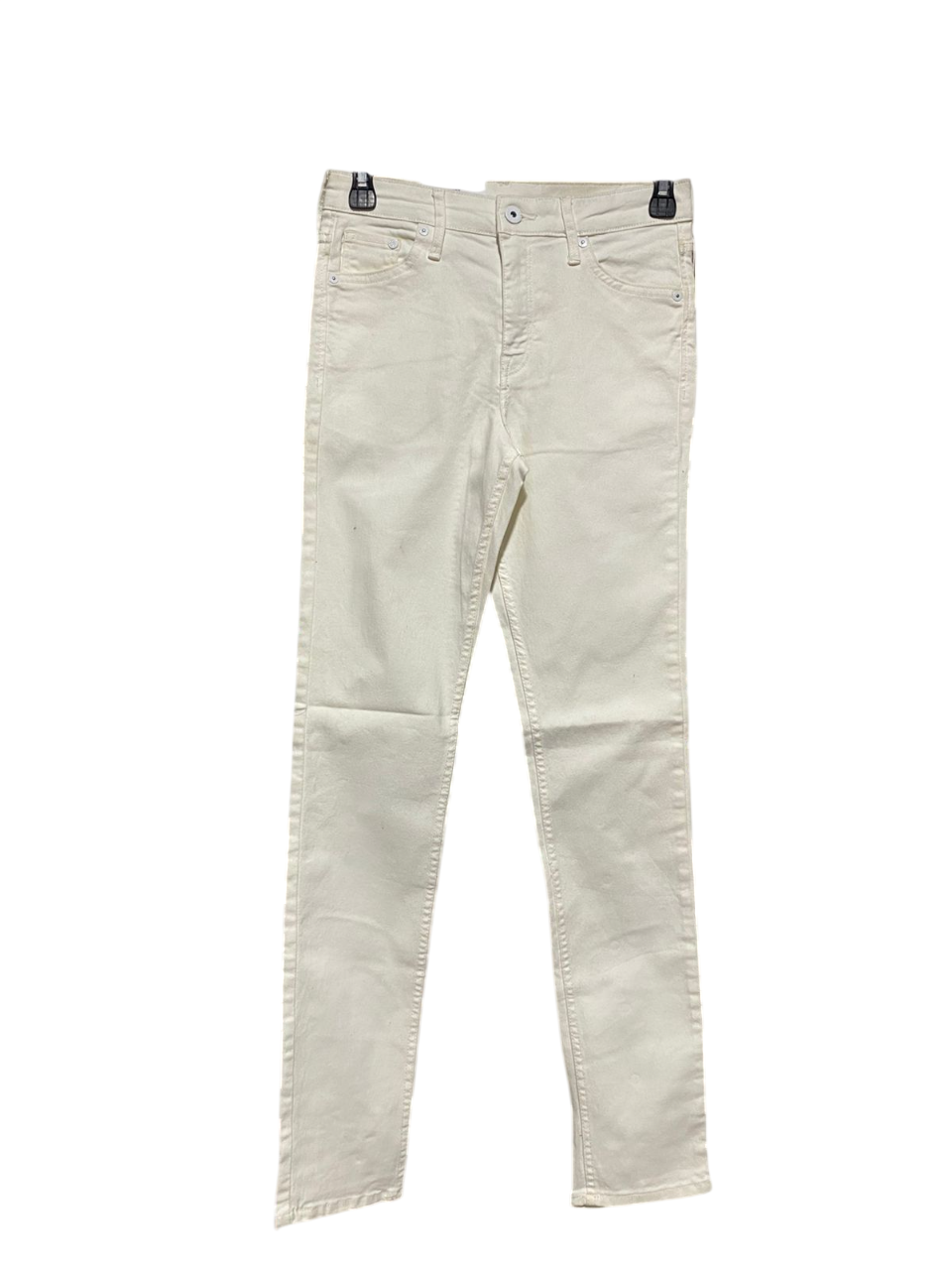 |S| WAIST 26| B4| STYLISH IVORY HIGH-RISE SKINNY JEANS