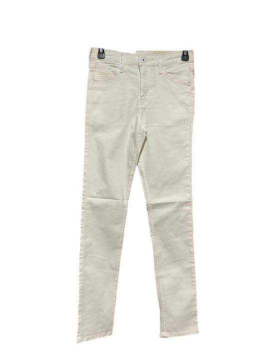 |S| WAIST 26| B4| STYLISH IVORY HIGH-RISE SKINNY JEANS