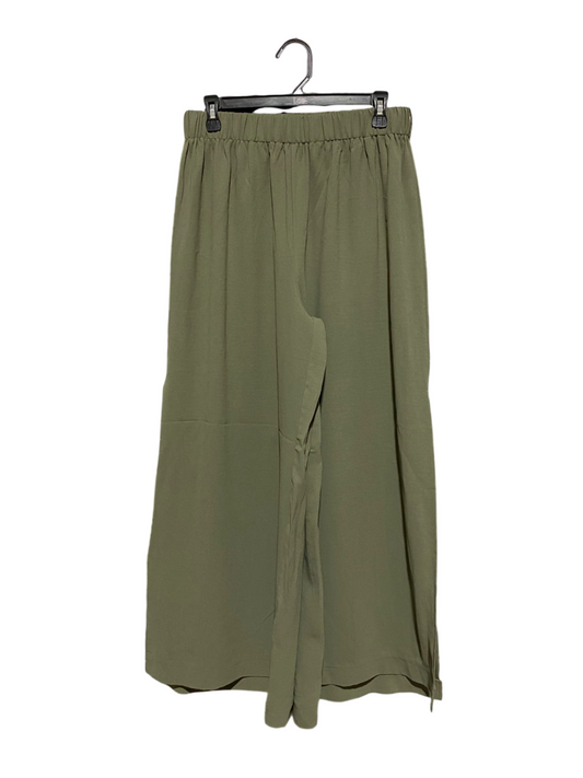 SHEIN |L| WAIST 29| B5| CHIC OLIVE GREEN WIDE LEG PALAZZO PANTS