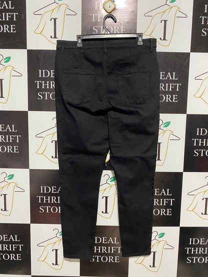 PRIMARK |XL| WAIST 36| B5| SUPER HIGH WAIST SKINNY JEANS BLACK PLUS