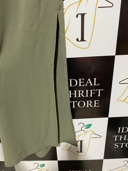 SHEIN |L| WAIST 29| B5| CHIC OLIVE GREEN WIDE LEG PALAZZO PANTS