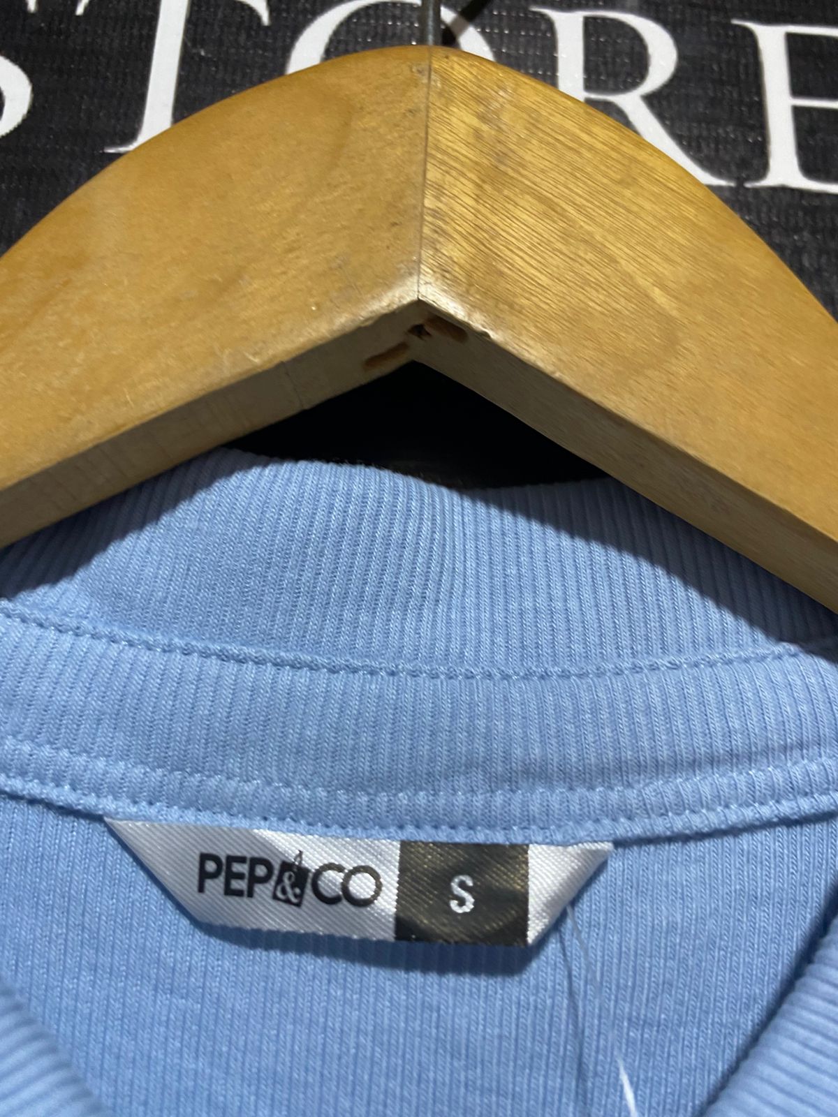 PEP & CO |S| BUST 13| B4| LIGHT BLUE SLEEVELESS POLO COLLAR BODYSUIT
