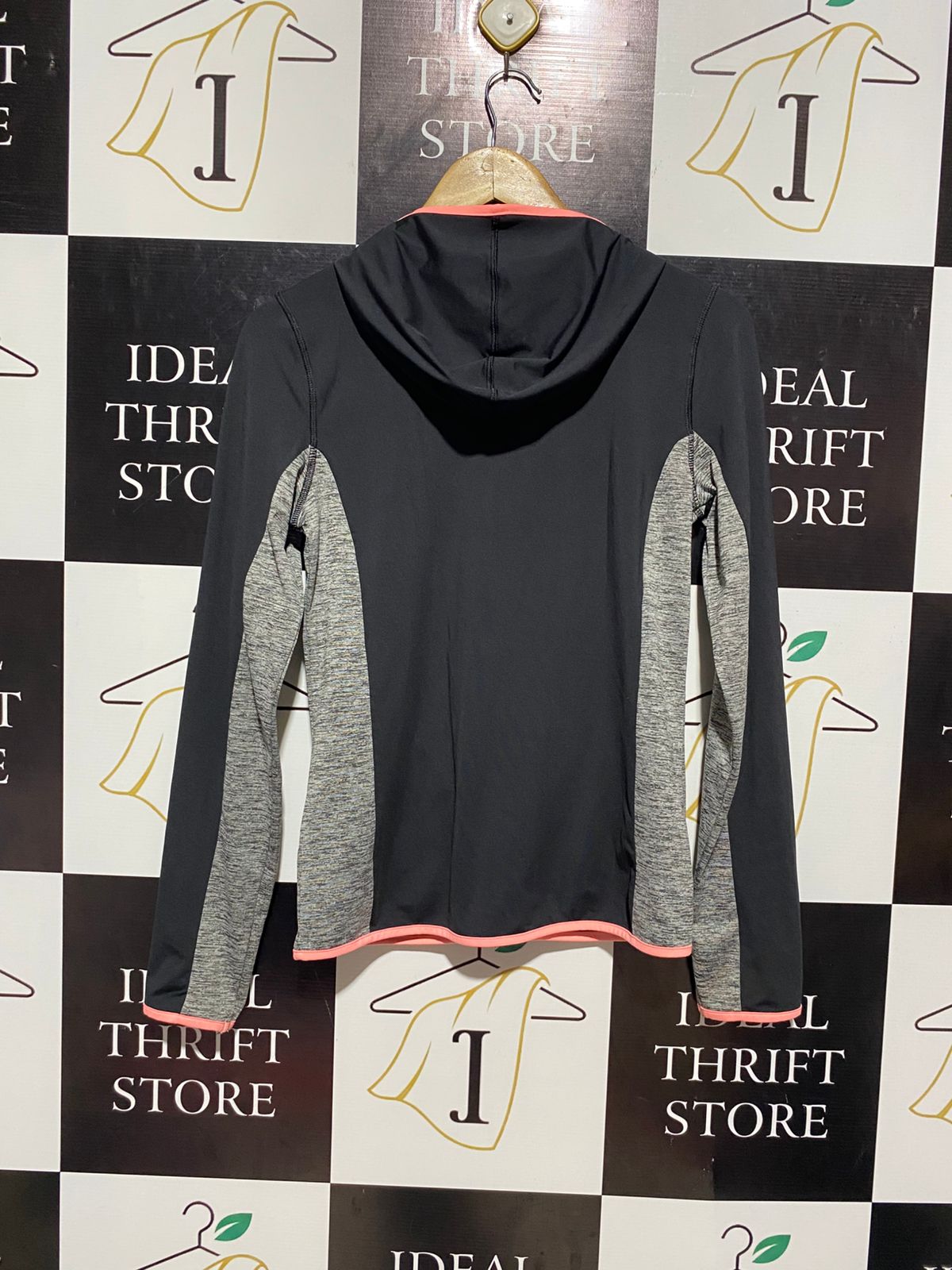 H&M |M| BUST 17| B4| WOMEN'S ACTIVEWEAR COLOR-BLOCK ZIP-UP HOODIE JACKET