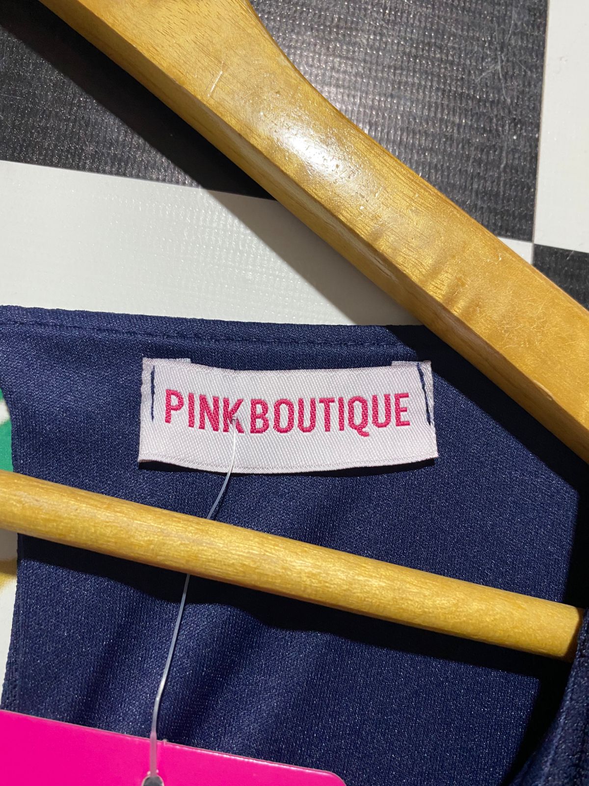 PINK BOUTIQUE |M| BUST FREE| B4| ELEGANT NAVY BLUE CULOTTE JUMPSUIT WITH FLUTTER SLEEVES