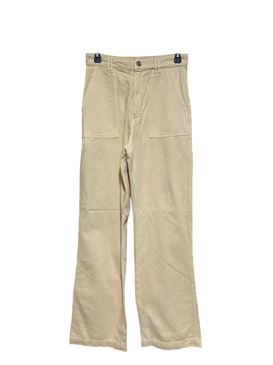 ZARA |M| WAIST 28| B5| HIGH-WAISTED POCKET-FRONT WIDE-LEG JEANS