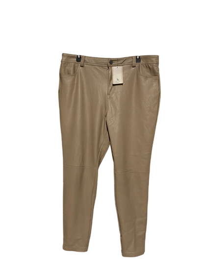 TU |XL| WAIST 36| B5| PREMIUM FAUX LEATHER SLIM FIT TROUSERS