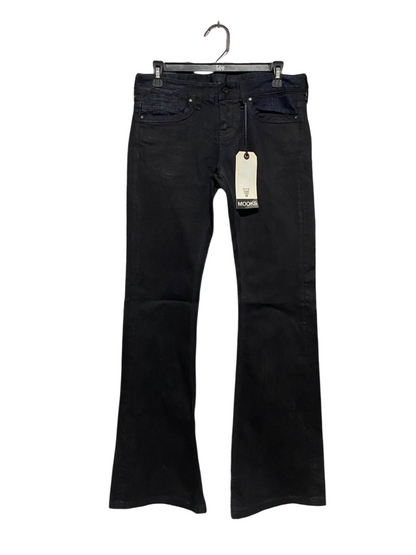 MOOKS |L| WAIST 31| B5| PREMIUM BLACK FLARE JEANS