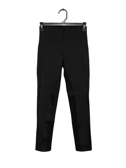 RIDING TIGHTS |XS| WAIST 24| B5| LEGACY BLACK HIGH-PERFORMANCE EQUESTRIAN RIDING TIGHTS