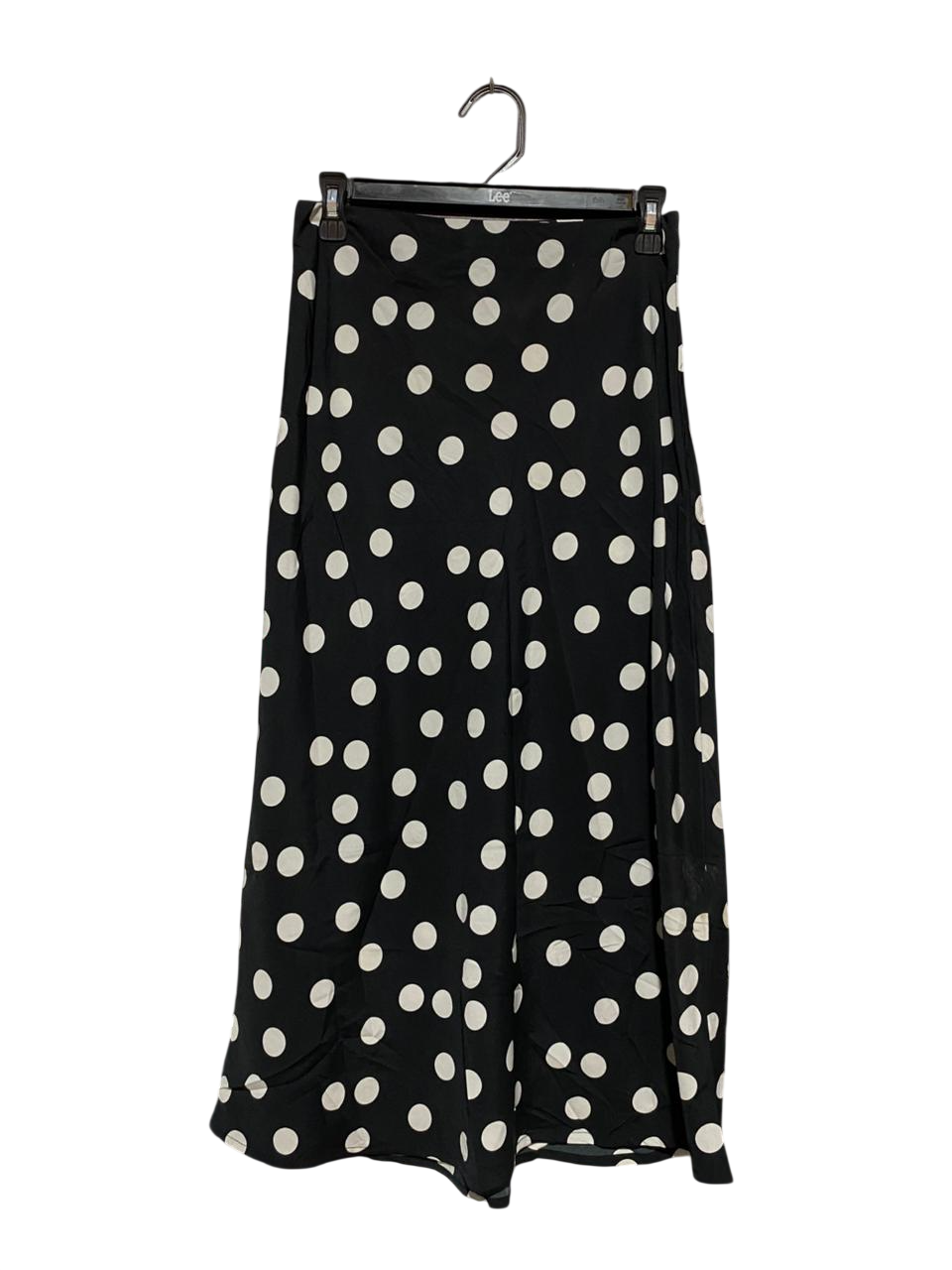 NEW LOOK |M| WAIST 28| B5| CLASSIC POLKA DOT HIGH-WAISTED MIDI SKIRT