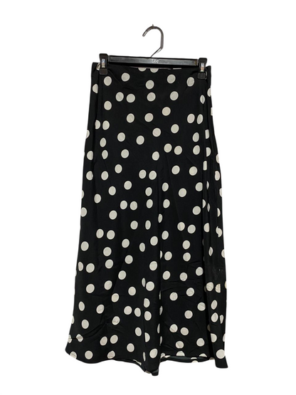 NEW LOOK |M| WAIST 28| B5| CLASSIC POLKA DOT HIGH-WAISTED MIDI SKIRT