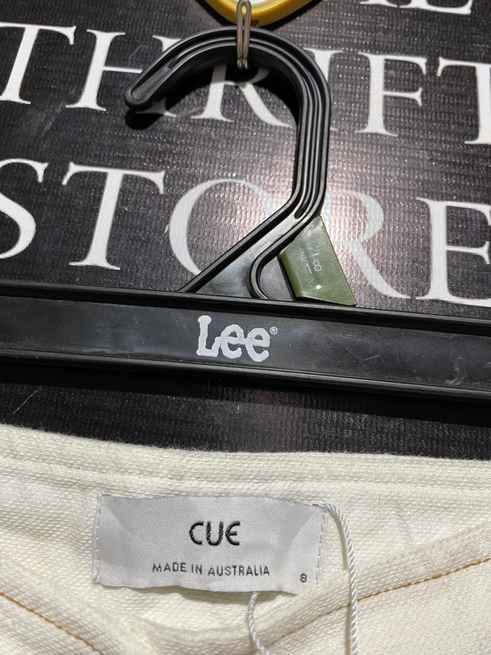 CUE |S| WAIST 26| B5| PREMIUM WHITE HIGH-WAISTED WIDE-LEG CULOTTE PANTS