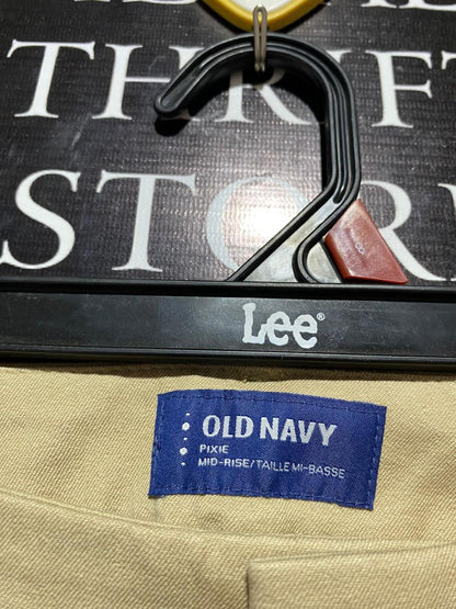 OLD NAVY |M| WAIST 28| B5| PIXIE CHINO ANKLE PANTS IN CLASSIC KHAKI