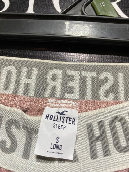HOLLISTER |S| WAIST 27| B5| COZY PINK PLAID WIDE-LEG LOUNGE PANTS