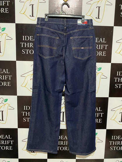TOMMY JEANS |XL| WAIST 33| B5| VINTAGE DARK WASH WIDE-LEG JEANS