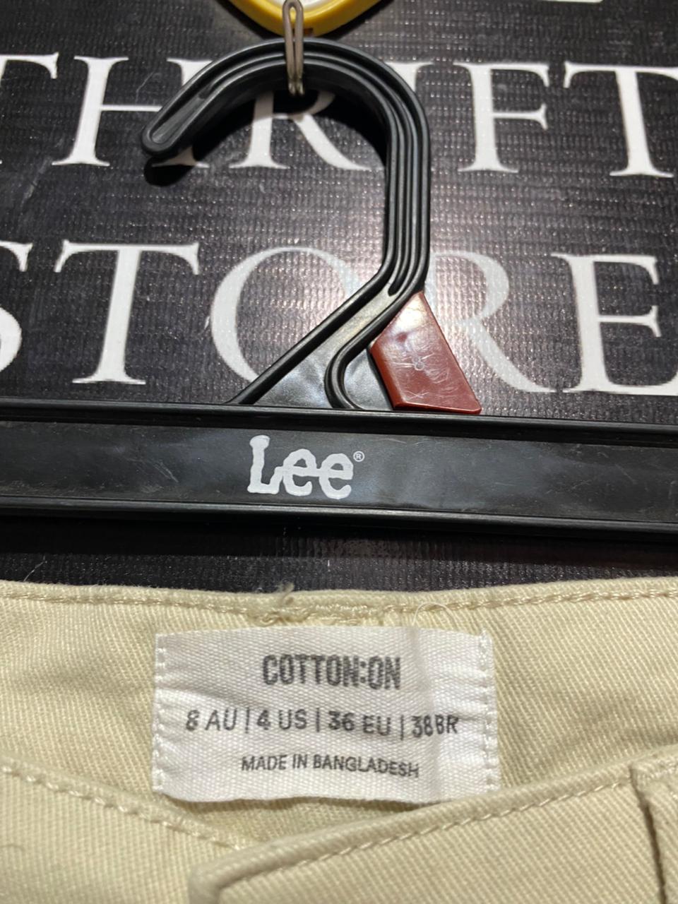 COTTON ON |S| WAIST 26| B5| KHAKI HIGH-WAIST STRAIGHT LEG CHINOS