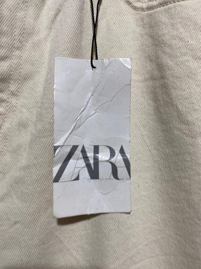 ZARA |L| WAIST 30| B5| BEIGE HIGH-RISE STRAIGHT LEG JEANS