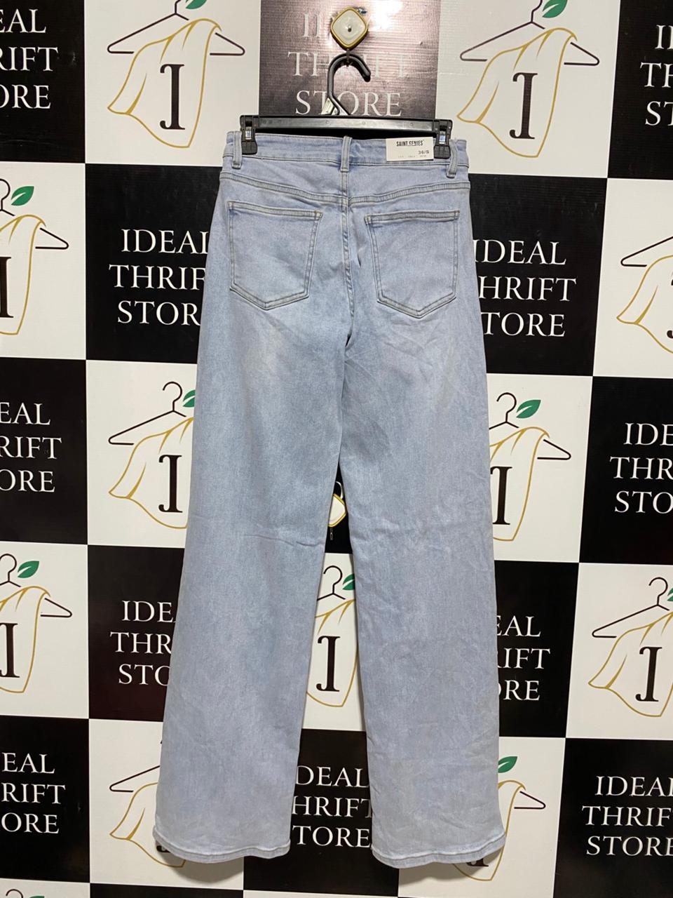 SAINT GENIES |M| WAIST 28| B5| SAINT GENIES LIGHT WASH STRAIGHT LEG PREMIUM JEANS