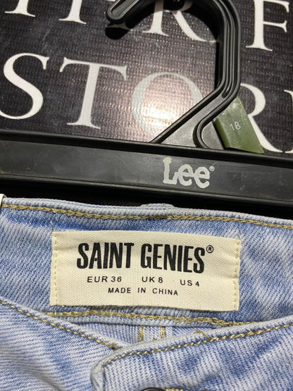 SAINT GENIES |M| WAIST 28| B5| SAINT GENIES LIGHT WASH STRAIGHT LEG PREMIUM JEANS