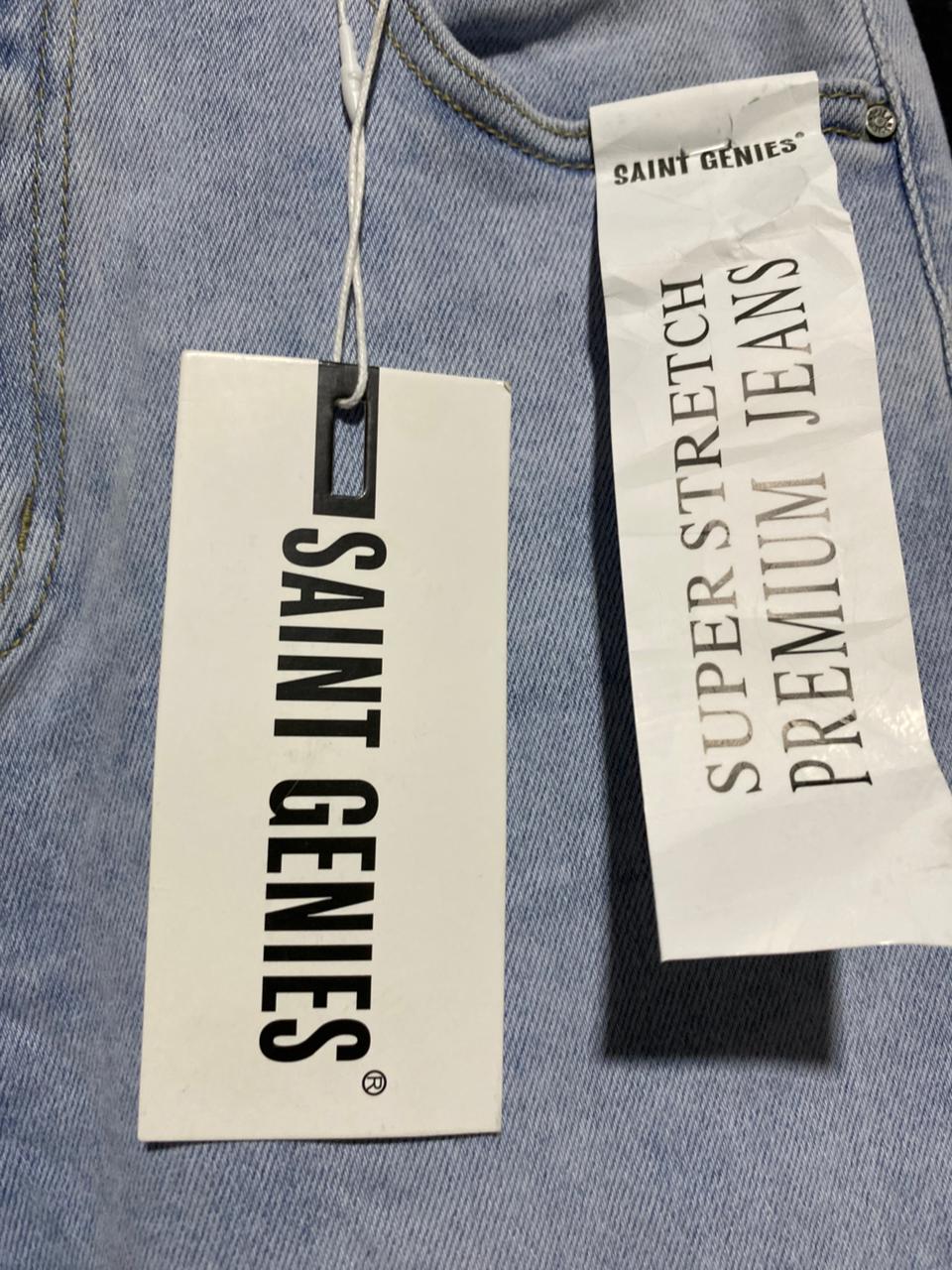 SAINT GENIES |M| WAIST 28| B5| SAINT GENIES LIGHT WASH STRAIGHT LEG PREMIUM JEANS