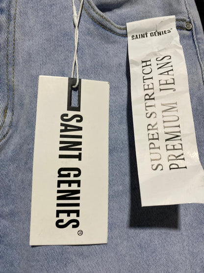 SAINT GENIES |M| WAIST 28| B5| SAINT GENIES LIGHT WASH STRAIGHT LEG PREMIUM JEANS