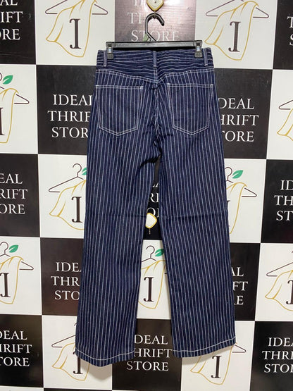 ZARA |M| WAIST 28| B5| STRIPED TWO-PIECE CROP TOP AND SHORTS SET