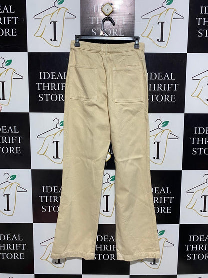 ZARA |M| WAIST 28| B5| HIGH-WAISTED POCKET-FRONT WIDE-LEG JEANS