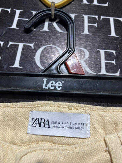 ZARA |M| WAIST 28| B5| HIGH-WAISTED POCKET-FRONT WIDE-LEG JEANS