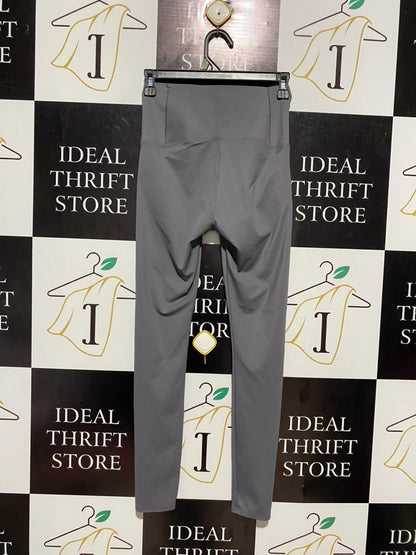 |XS| WAIST 24| B5| HIGH-WAISTED STRETCH LEGGINGS IN DARK SLATE GREY
