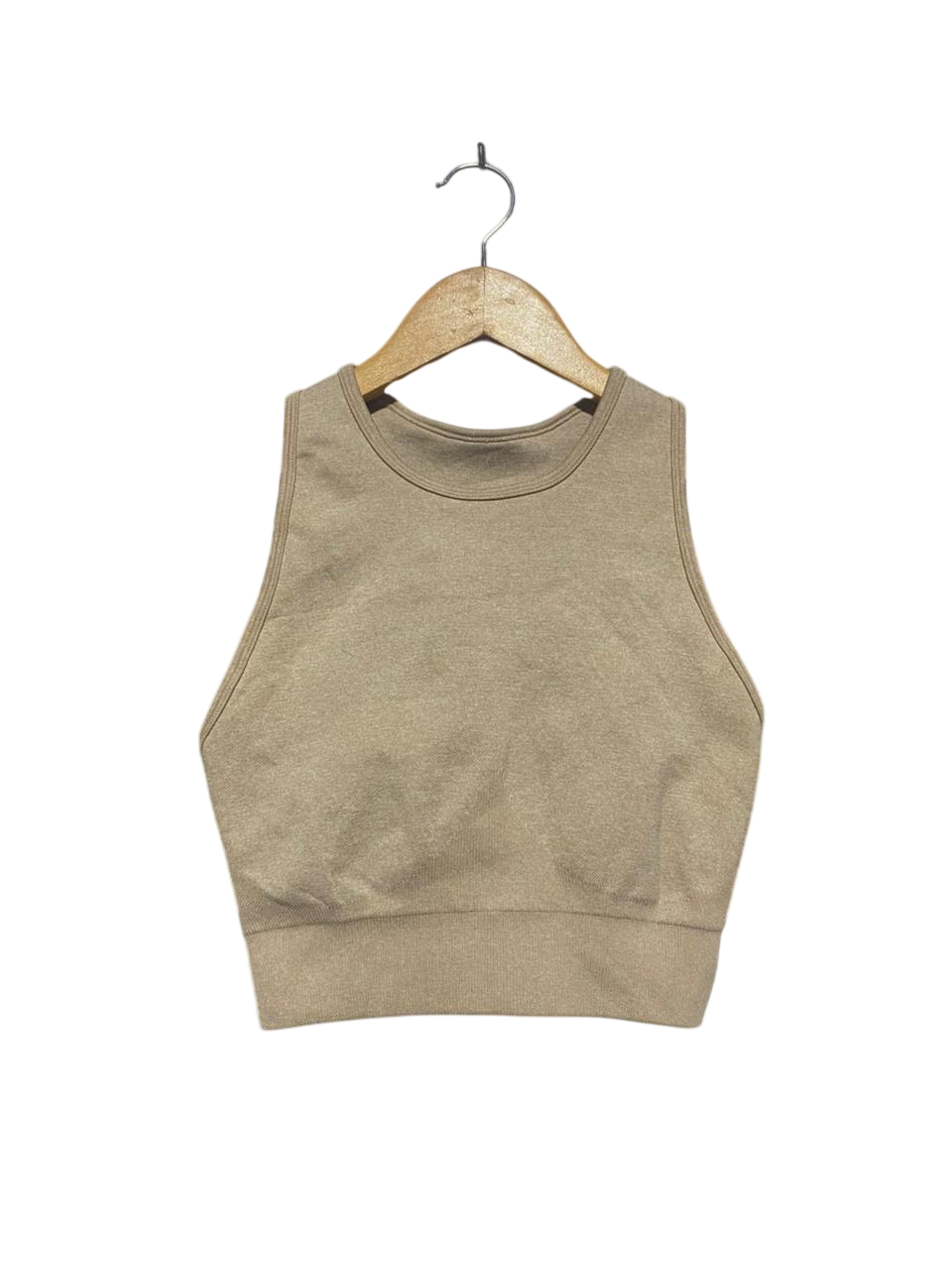 BO TEE |XS| BUST 12| B5| PREMIUM SEAMLESS HIGH-NECK CROP TANK