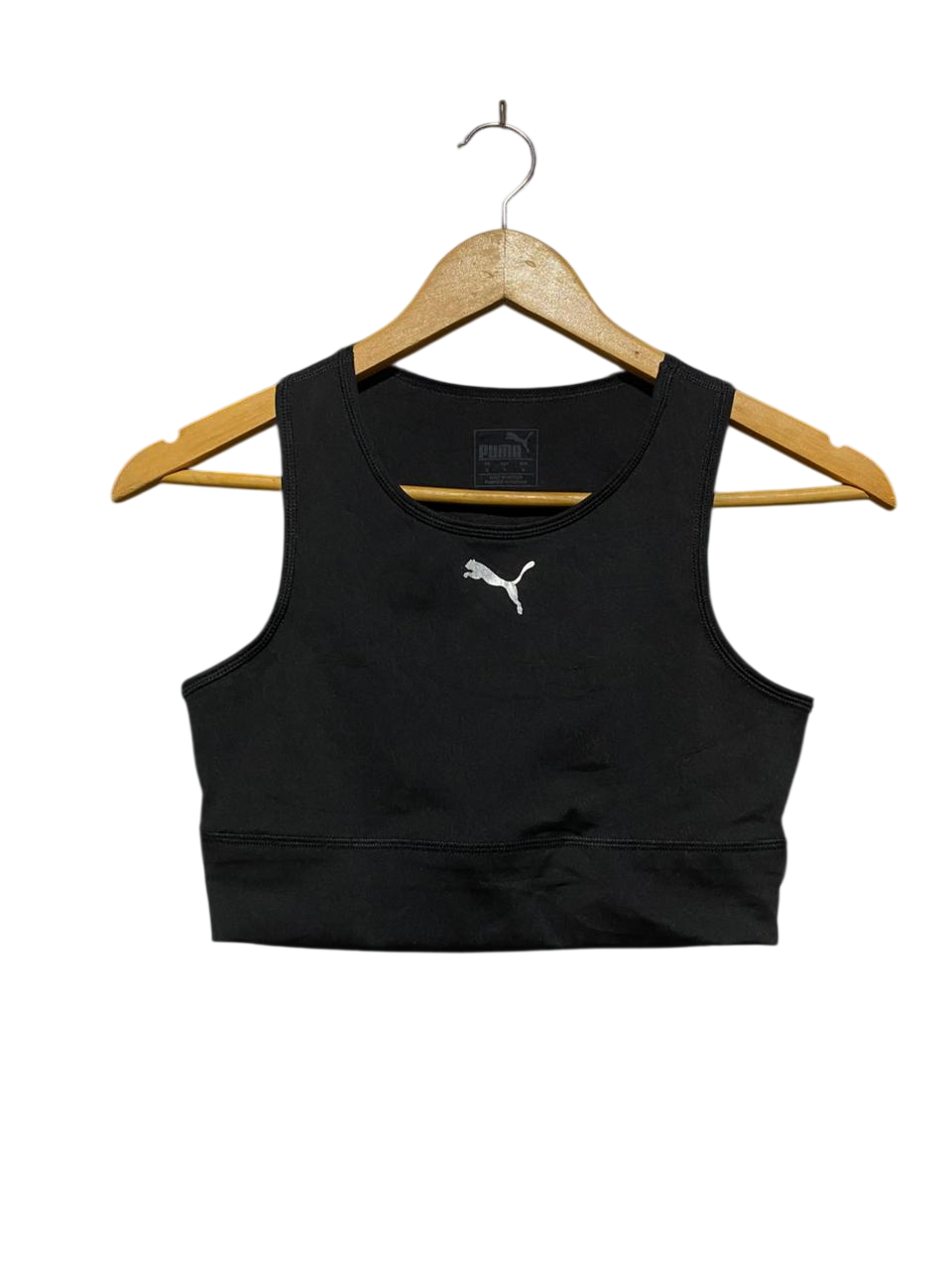 PUMA |XS| BUST 12| B5| WOMEN’S TRAINING CROP TOP SPORTS BRA - BLACK