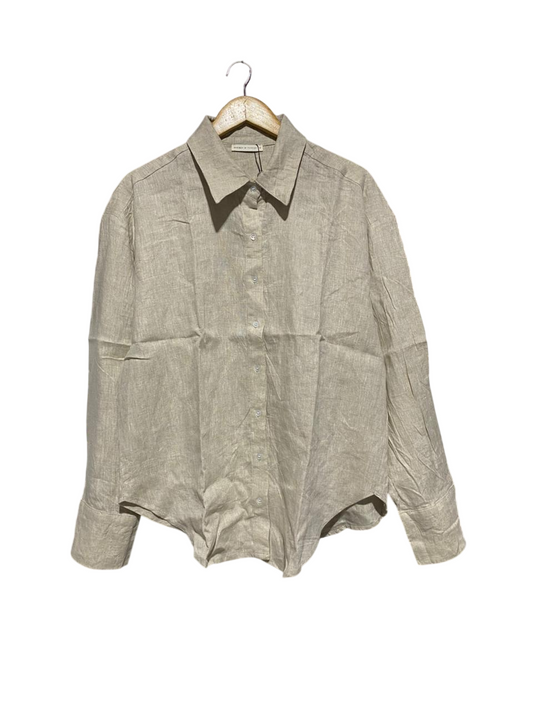 CHOSEN BY TUCHUZY |XL| BUST 24| B6| PREMIUM LINEN BUTTON-DOWN OVERSIZED SHIRT
