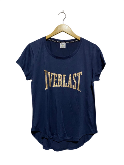EVERLAST |M| BUST 19| B6| WOMEN'S NAVY BLUE GOLD LOGO T-SHIRT