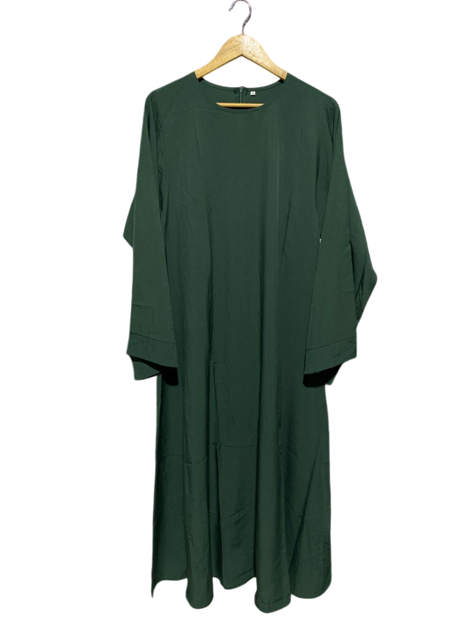 |L| BUST 20| B6| ELEGANT DARK GREEN LONG SLEEVE MAXI DRESS