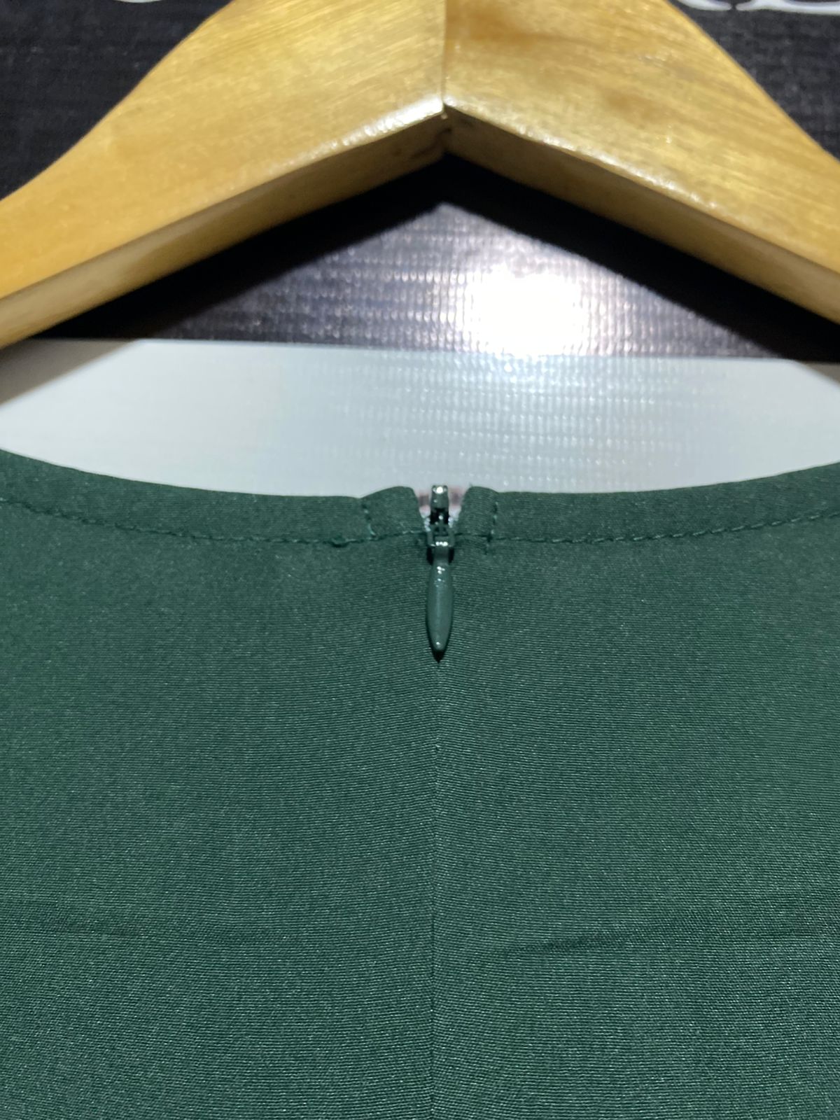 |L| BUST 20| B6| ELEGANT DARK GREEN LONG SLEEVE MAXI DRESS