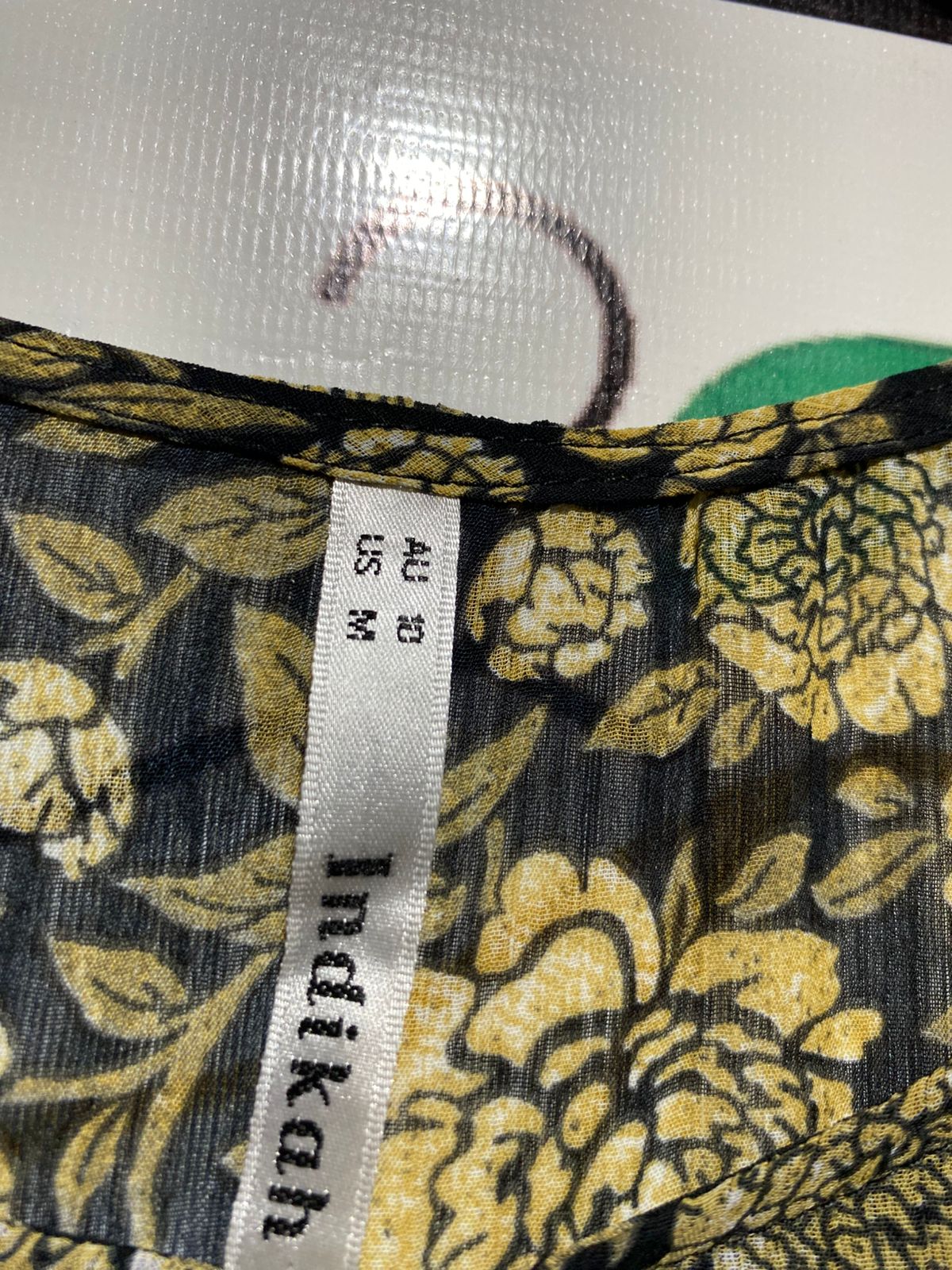 INDIKAH |L| BUST 19| B6| ELEGANT FLORAL PRINT HIGH-LOW HEM TUNIC DRESS