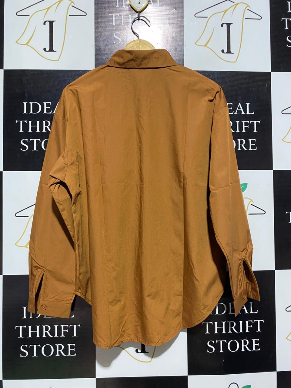SHEIN |M| BUST 22| B6| ESSENTIAL OVERSIZED BUTTON-DOWN SHIRT