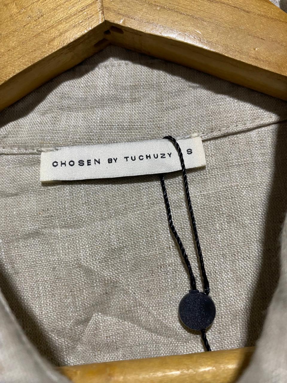 CHOSEN BY TUCHUZY |XL| BUST 24| B6| PREMIUM LINEN BUTTON-DOWN OVERSIZED SHIRT