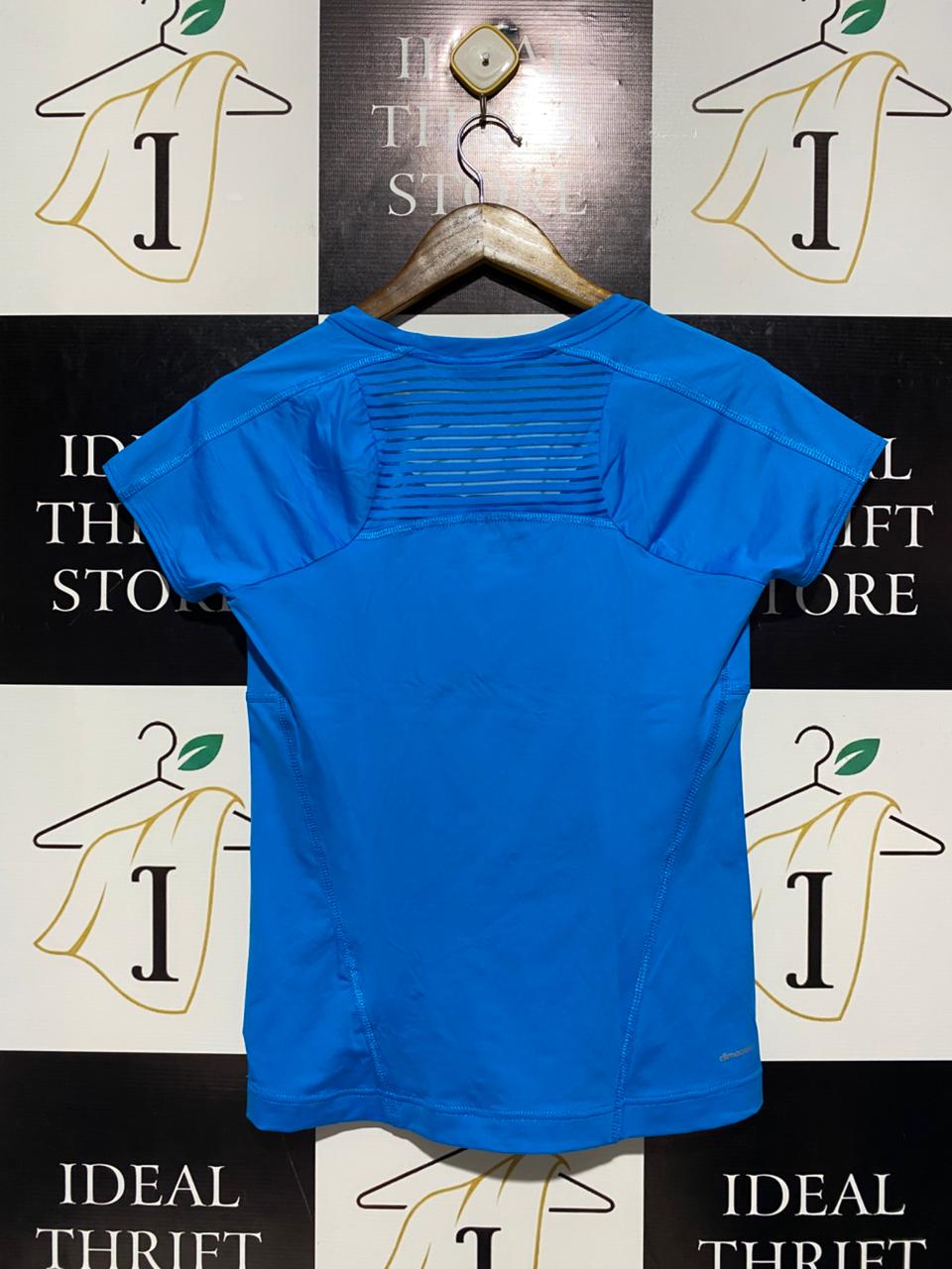 ADIDAS |M| BUST 17| B6| WOMEN’S PERFORMANCE AEROREADY TRAINING TEE – ELECTRIC BLUE