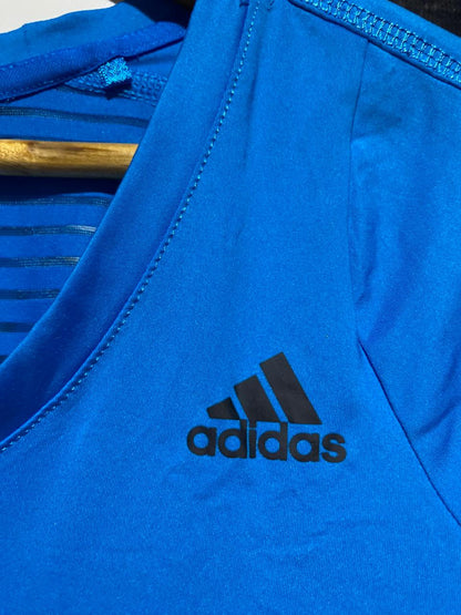 ADIDAS |M| BUST 17| B6| WOMEN’S PERFORMANCE AEROREADY TRAINING TEE – ELECTRIC BLUE