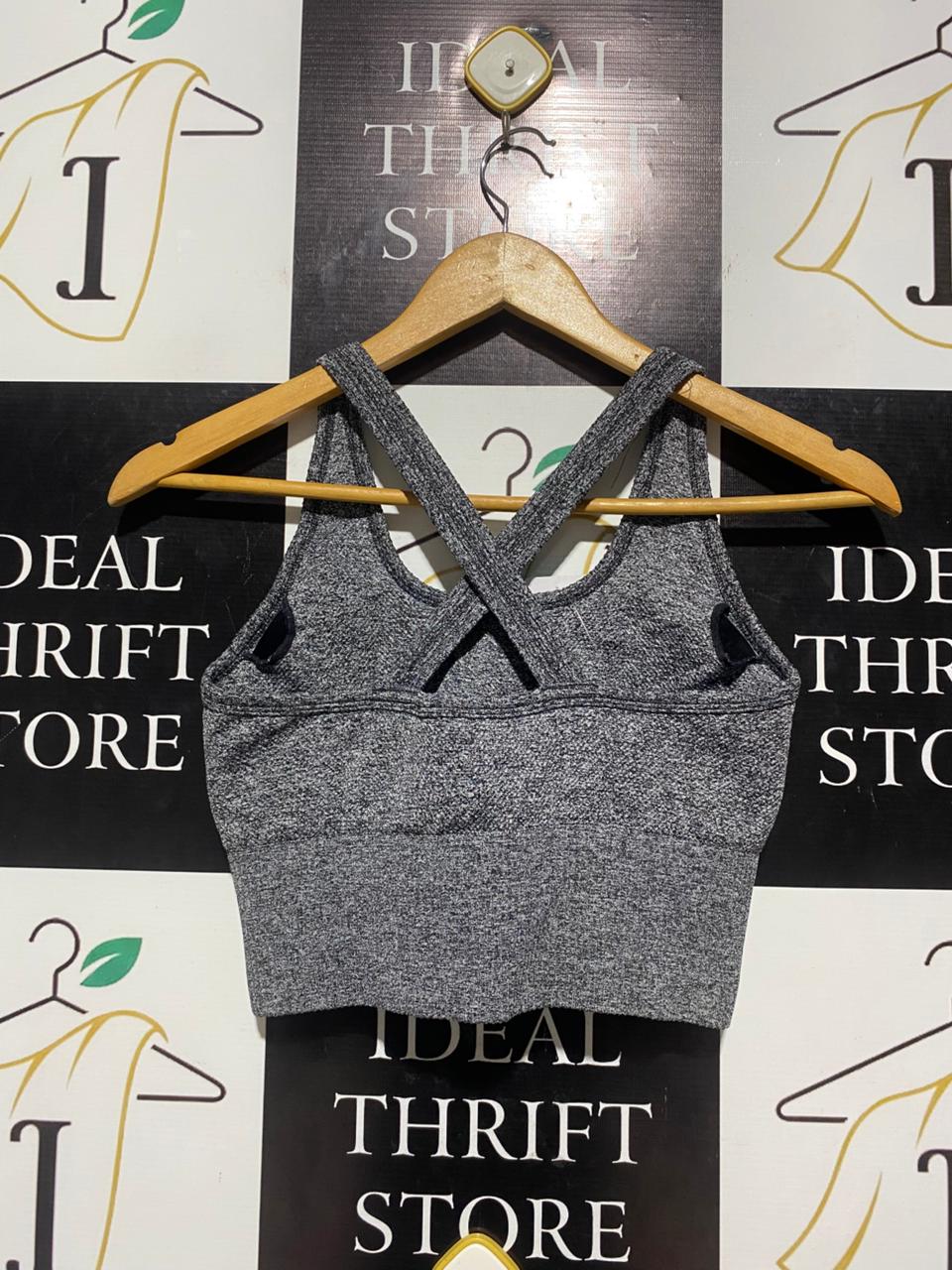 BERLEI |S| BUST 13| B5| LADIES SEAMLESS HEATHER GREY PERFORMANCE SPORTS BRA