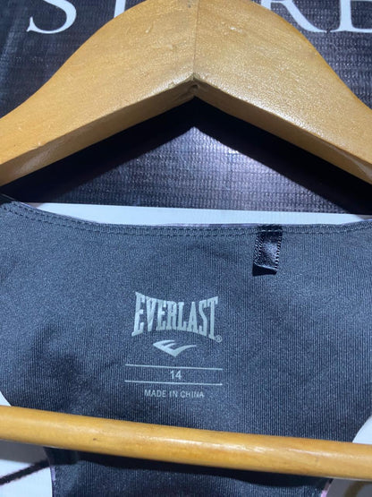 EVERLAST |L| BUST 16| B5| LADIES FLORAL PRINT PERFORMANCE RACERBACK SPORTS BRA