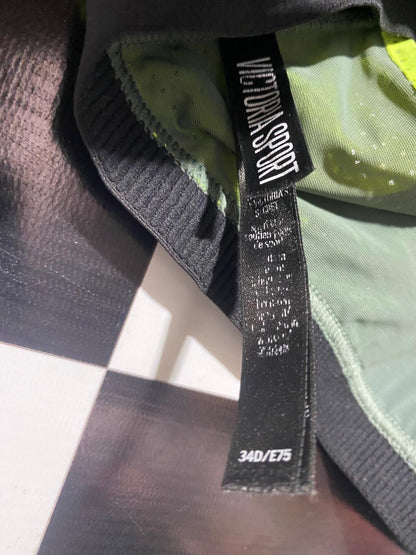 VICTORIA SPORT |M| BUST 15| B5| LADIES HIGH-IMPACT MESH OVERLAY COLOR-BLOCK SPORTS BRA