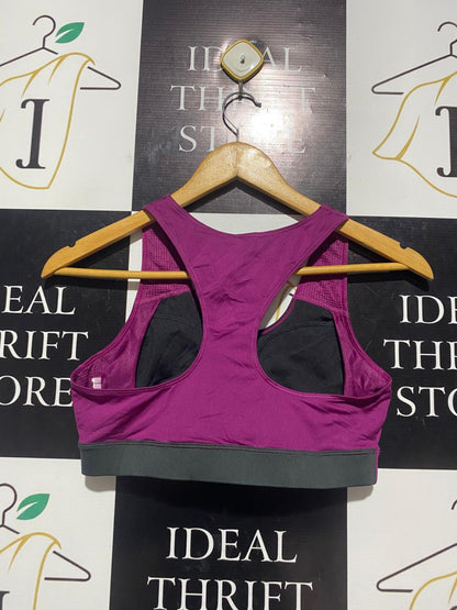 REEBOK |L| BUST 14| B5| LADIES PERFORMANCE RACERBACK SPORTS BRA IN JET BLACK