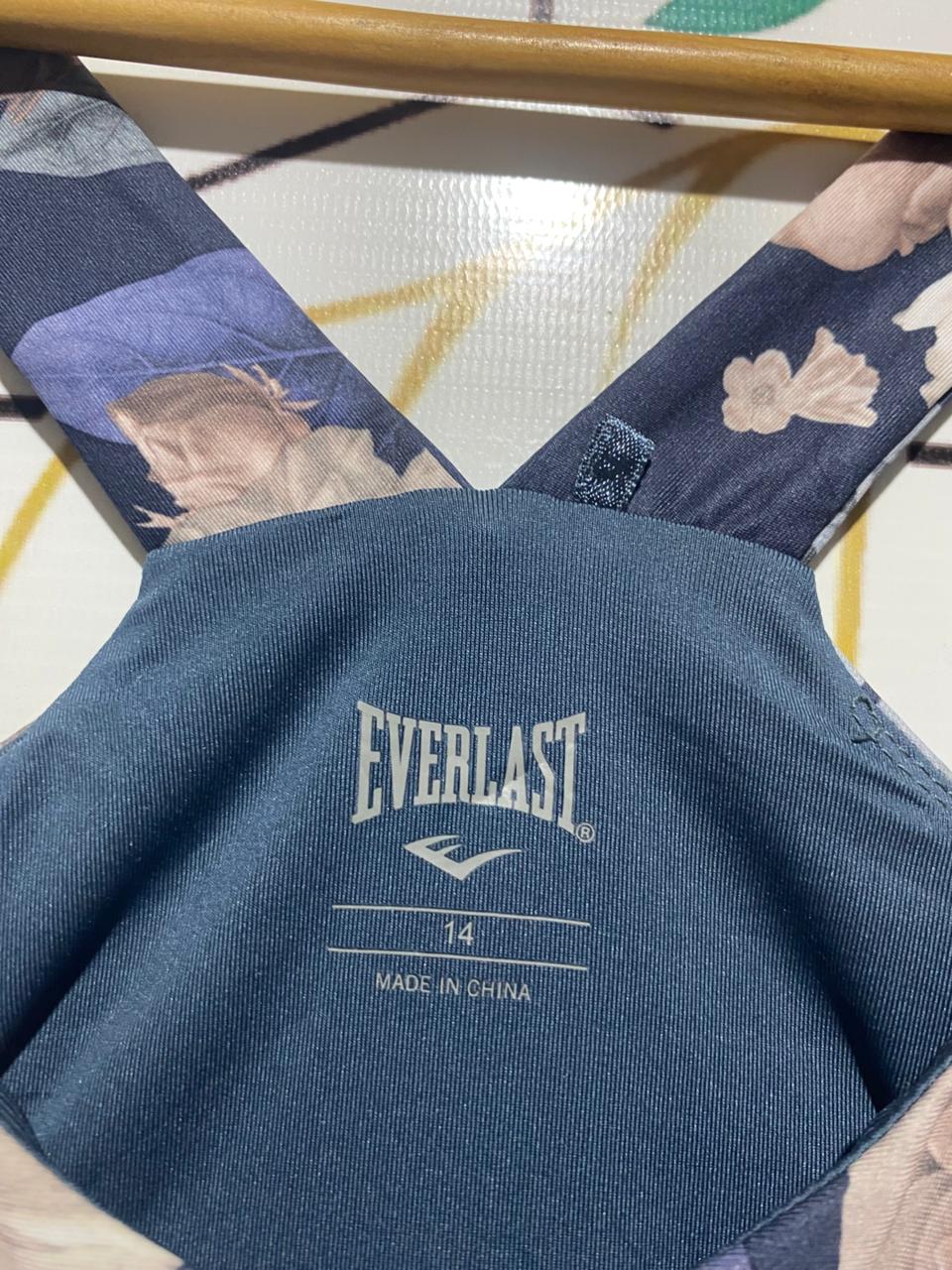 EVERLAST |L| BUST 16| B5| FLORAL PERFORMANCE SPORTS BRA